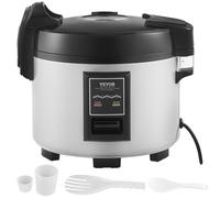 VEVOR Olla Arrocera Comercial de 70 Tazas Antiadherente 15 L 460 x 410 x 370 mm