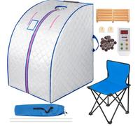 VEVOR Olla de Sauna de Vapor, 28 x 32 x 38 pulgadas, Sauna Casera Cabina de Vapor Spa Personal, 220 V, Cabina de Sauna Portátil para Aumentar la Energía Corporal, Perder Peso y