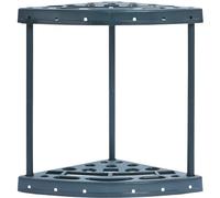 VEVOR Organizador para Herramientas de Garaje con 19 Ranuras Soporte para Herramientas de Jardín de PP para Almacenamiento Organización de Herramientas, Rastrillos, Fregonas, Escobas de Mango Largo