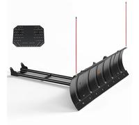 VEVOR Pala de Nieve Ancho de Trabajo 1092/1524 mm Accesorio de Tractores, Limpieza de Nieve para Carretera, Compatible con ATVs UTVs, Izquierda-Derecha Ajustable, Acero al Carbono, Barra Reflectante