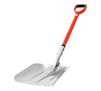 VEVOR Pala de Nieve de Aleación de Aluminio, Pala Quitanieves Ancho de 35 cm, Mango de Fibra de Vidrio con Empuñadura en D, Portátil y Ligera, para Quitar Nieve de Jardín, Coche, Entrada de Vehículos