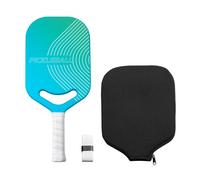 VEVOR Pala de Pickleball con Garganta Aerodinámica, Superficie de Fibra Carbono T700 y Núcleo de Panal, con Mayor Potencia, Control y Efectos. Ideal para Adultos, Hombres y Mujeres, 419 x 188 mm