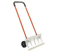 VEVOR Pala Quitanieves de 61 cm con Ruedas, Hoja Angular Bidireccional y Mango Ajustable de 90°, Pala de Metal para Invierno, Herramienta Portátil para Quitar Nieve en Carreteras y Jardines
