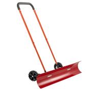 VEVOR Pala Quitanieves de 96 cm con Ruedas, Hoja Angular Bidireccional y Mango Ajustable de 90°, Pala de Plástico para Invierno, Herramienta Portátil para Quitar Nieve en Carreteras y Jardines