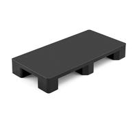 VEVOR Palet de Plástico, Capacidad de 1000 kg, Base de Almacenamiento HDPE con Superficie Antideslizante para Logística Almacén Supermercado, Uso Interior y Exterior, 1000 x 500 x 136 mm, 1 Unidad
