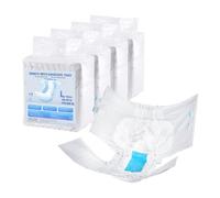 VEVOR Pañales Desechables para Adultos con Pestañas, Superabsorbentes para la Incontinencia, con Protección 3D Antifugas e Indicador de Humedad, Talla L, 40 Unidades, 800 x 960 x 50 mm, Blanco