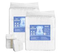 VEVOR Pañales Desechables para Perras, Superabsorbentes, a Prueba de Fugas de 360°, con Indicador de Humedad para Celo, Entrenamiento e Incontinencia, Talla S, 144 uds, 440 x 310 mm por Pieza