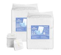 VEVOR Pañales Desechables para Perros Machos en Celo, Adiestramiento, Superabsorbentes, con Banda Abdominal a Prueba de Fugas 360° e Indicador de Humedad, Talla XS, 144 uds, 420 x 175 mm por Pieza