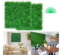 VEVOR Panel de boj Artificial, 12 Uds., 10 "X 10", tapete de pared para setos de césped para cerca