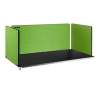 VEVOR Panel de Privacidad de Oficina Verde 152x61cm 3 Paneles Divisor de Escritorio Espesor de Panel 20 mm Espesor de Escritorio Adecuado 10-35 mm Panel de Privacidad de Escritorio para Oficinas Aulas