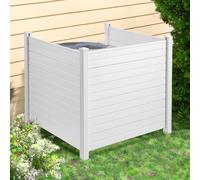 VEVOR Paneles de Valla de Privacidad de Vinilo 127x127 cm Valla de Aire Acondicionado Pantallas de Privacidad para Exteriores, Recinto para Equipos de Piscina, Kit de Paneles de Rejilla (3 Paneles)