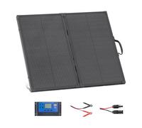 VEVOR Panel Solar Portátil 100W, Placa Fotovoltaica Plegable con Marco, Control y Salida MC4, IP67 Impermeable, Eficiencia hasta 23%, Cargador Solar para Acampadas Autocaravanas Senderismo Viajes