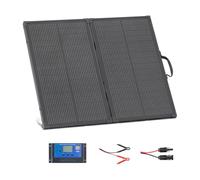 VEVOR Panel Solar Portátil 100W, Placa Fotovoltaica Plegable con Marco, Control y Salida MC4, IP67 Impermeable, Eficiencia hasta 23%, Cargador Solar para Acampadas Autocaravanas Senderismo Viajes