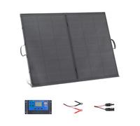 VEVOR Panel Solar Portátil 200W, Placa Fotovoltaica Plegable con Marco, Eficiencia hasta 23%, con Control y Salida MC4, IP67 Impermeable, Cargador Solar para Acampadas Autocaravanas Senderismo Viajes