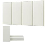 VEVOR Paneles Acústicos de Fibra de Vidrio, Paneles de Absorción de Sonido, Insonorizados Autoadhesivos, para Estudios, Oficinas, Cine en Casa, Salas de Reuniones, Beige, 600 x 300 x 50 mm, 4 uds
