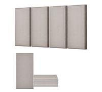 VEVOR Paneles Acústicos de Fibra de Vidrio, Paneles de Absorción de Sonido, Insonorizados Autoadhesivos, para Estudios, Oficinas, Cine en Casa, Salas de Reuniones, Camello, 600 x 300 x 50 mm, 4 uds