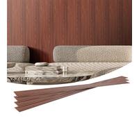 VEVOR Paneles Acústicos de Listones de Madera con Acento WPC para Paredes Interiores Modernas, para Una Decoración Elegante y Reducción de Ruido, Nogal Negro, Multifuncional, 2450 x 166 x 9 mm, 8 uds
