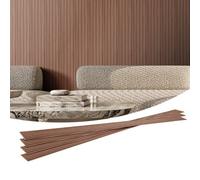 VEVOR Paneles Acústicos de Listones de Madera Sintética con Acento WPC para Paredes Interiores Modernas, para una Decoración Elegante y Reducción de Ruido, Roble Gris, 2450 x 166 x 9 mm, 8 uds