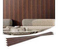VEVOR Paneles Acústicos de Listones Madera Teca Oscura 2450 x 166 x 9 mm 8 uds