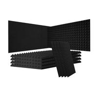 VEVOR Paneles de Espuma Acústica 1200 x 600 x 50 mm, Paneles de Pared Insonorizados con Diseño Piramidal, Resistentes al Fuego, Paneles Absorbentes de Sonido para Paredes y Techos de Estudios, 4 uds