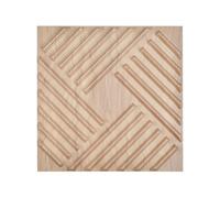 VEVOR Paneles de Pared Listones 3D PVC Madera Clara 2,97 m² 500 x 500 x 25,6 mm