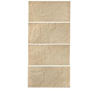 VEVOR Paneles de Pared 3D, Imitación de Piedra Natural de Poliuretano, con Cobertura de 2,97 m², para Techo, Dormitorio, Sala de Estar y Juegos, Color Amarillo Piedra, 4 uds, 1200 x 600 x 30 mm