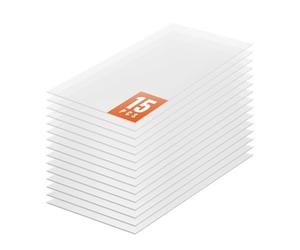 VEVOR Paneles de Policarbonato de Techo para Invernadero, Láminas de Plástico Corrugado Protección UV Resistente al Agua, Resistentes al Impacto para Invernaderos y Jardines, 1210 x 605 x 6 mm, 15 uds