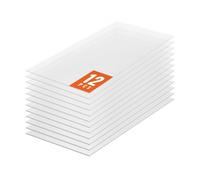 VEVOR Paneles de Policarbonato para Invernadero de Techo, Láminas de Plástico Corrugado Impermeables Protección UV, Resistentes a los Impactos para Invernaderos y Jardines, 1210 x 605 x 6 mm, 12 uds