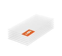 VEVOR Paneles de Policarbonato para Invernadero, Láminas de Techo de Plástico Corrugado Protección UV Resistente al Agua, Resistentes al Impacto para Invernaderos y Jardines, 1210 x 605 x 4 mm, 6 uds