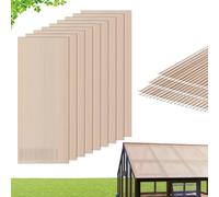 VEVOR Paneles de Techo de Policarbonato de Doble Pared 1520 x 610 x 6 mm, 12 Piezas, Láminas Alveolares con Aislamiento Térmico y Resistencia a Impactos, para Invernadero, Pérgola, Patio, Gallinero