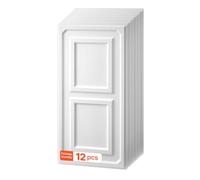 VEVOR Paneles de Techo de PVC 605 x 1215 mm 12 Piezas, Placas de Techo | Baldosas Decorativas con Sistema de Rejilla, Diseño 3D, Resistentes al Agua y a las Manchas, Baño, Oficina y Cocina