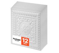 VEVOR Paneles de Techo de PVC 605 x 605 mm Paquete de 12 Piezas, Placas de Techo, Baldosas Decorativas con Diseño Geométrico 3D, Resistentes al Agua y a las Manchas, para Hogar, Cocina, Oficina y Baño