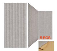 VEVOR Paneles Pared Acústicos 5 uds 1200 x 600 x 10 mm Camello Rayas Estética