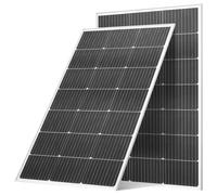 VEVOR Paneles Solares Monocristalinos de 100 W, 895 x 580 x 30 mm, con Salida MC4 Estable y Marco de Aluminio, Resistente al Agua IP65 para Coches, Barcos, Autocaravanas y Techos Planos, 2 uds