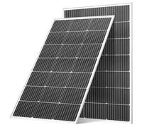 VEVOR Paneles Solares Monocristalinos de 100 W, 895 x 580 x 30 mm, con Salida MC4 Estable y Marco de Aluminio, Resistente al Agua IP65 para Coches, Barcos, Autocaravanas y Techos Planos, 2 uds