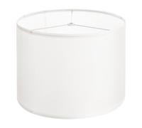 VEVOR Pantalla de Lámpara Forma de Tambor 33 x 33 x 25 cm de Lino y PVC Estructura de Metal Resistente Pantalla Cilíndrica para Lámparas de Mesa, de Pie, Colgantes Fácil Montaje, Lino Blanquecino