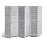 VEVOR Pantalla de Madera Portátil de Estilo Europeo, Biombo Plegable de Madera de 6 Paneles para Privacidad, 2420 x 1700 x 18,5 mm para Separar Habitaciones, Hogar, Restaurante y Dormitorio, Blanco