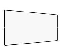 VEVOR Pantalla de Proyector de 3810 mm, 16:9, 4K, 1080 HD, Montaje en Pared, Amplio Ángulo de Visión, con Ganchos y Cinta Adhesiva de Doble Cara, para Cine en Casa, Oficina y Aula, Color Blanco