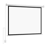 VEVOR Pantalla de Proyector Motorizada 1448 x 1090 mm, 4:3, 1080 HD, Pantalla de Proyección Eléctrica de Pared con Control Remoto, Angular de 160°, Material de PVC, para Cine en Casa, Oficina