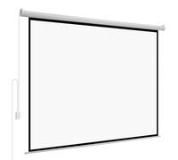 VEVOR Pantalla de Proyector Motorizada 2330 x 1747 mm, 4:3, 1080 HD, Pantalla de Proyección Eléctrica de Pared con Control Remoto, Angular de 160°, Material de PVC, para Cine en Casa, Oficina