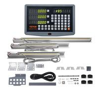 VEVOR Pantalla Digital 400, 450, 950 mm Escala Lineal de 3 Ejes DRO Soporte de Varilla Caja de Placa Reloj Cable de Alimentación Pieza de Soporte de Reloj Regla de Cubierta de Tornillo de Mariposa