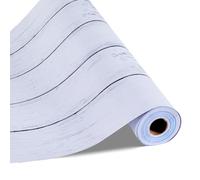 VEVOR Papel Pintado Autoadhesivo para Pared, Lámina Adhesiva con Aspecto de Madera Blanca, Vinilo Decorativo para Muebles, Dormitorio, Cocina, Oficina, Baño y Escritorio, 450 x 15000 x 0,16 mm
