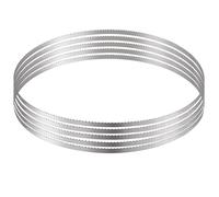 VEVOR Paquete de 5 Hojas de Sierra de Cinta a Carne de Repuesto, Acero al Carbono, para Cortar Carne Envuelta en Papel Antioxidante, Apta para Máquinas de Sierra de Huesos,1300 x 16 x 0,56 mm