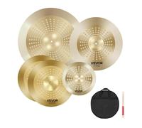 VEVOR Paquete de Platillos de 4 Piezas de 355/400/505/254 mm (10 14 16 20 Inches) para Batería