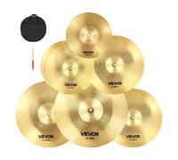 VEVOR Paquete de Platillos de 6 PCS de 355/400/455/505/254/400 mm (10 14 16 18 20 Inches) para Batería