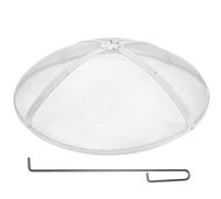 VEVOR Parachispas para Brasero 760 mm Alambrera de Brasero de Acero Inoxidable Cubierta Redonda Rejilla de Protección contra Chispas de Fuego Apertura Fácil con Accesorios para Hogueras, Jardín, Patio