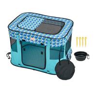 VEVOR Parque Infantil Portátil para Perros 812x609x558 mm Parque Infantil Plegable para Cachorros y Gatos Tela Oxford 600D Cremallera Impermeable para Viajes, Camping, Actividades al Aire Libre