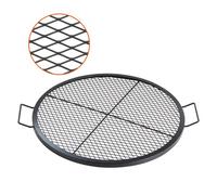 VEVOR Parrilla de Barbacoa Cocina de Acero Redonda Diámetro de 76 cm, Capacidad de Carga de 20 kg, Material de Utensilios con Marca X para Chimenea, Brasero, Barbacoa, Pícnic, Camping, Jardín, Negro