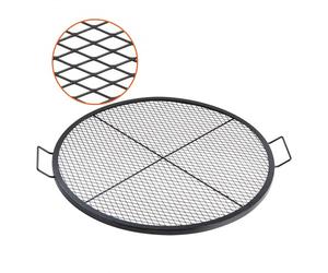 VEVOR Parrilla de Barbacoa Cocina de Acero Redonda Diámetro de 91 cm, Capacidad de Carga de 20 kg, Material de Utensilios con Marca X para Chimenea, Brasero, Barbacoa, Pícnic, Camping, Jardín, Negro