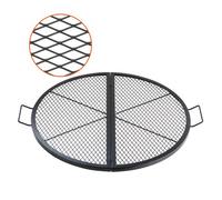 VEVOR Parrilla de Barbacoa Redonda de Acero, Diámetro de 91 cm, Plegable y Portátil, Marca X, Capacidad de Carga de 20 kg, Utensilios para Chimenea, Brasero, Barbacoa, Pícnic, Camping, Jardín, Negro